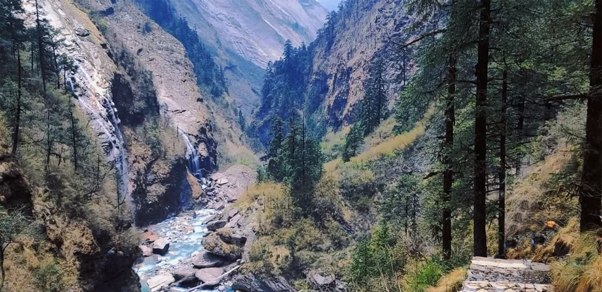 On the way Panchadham Lake