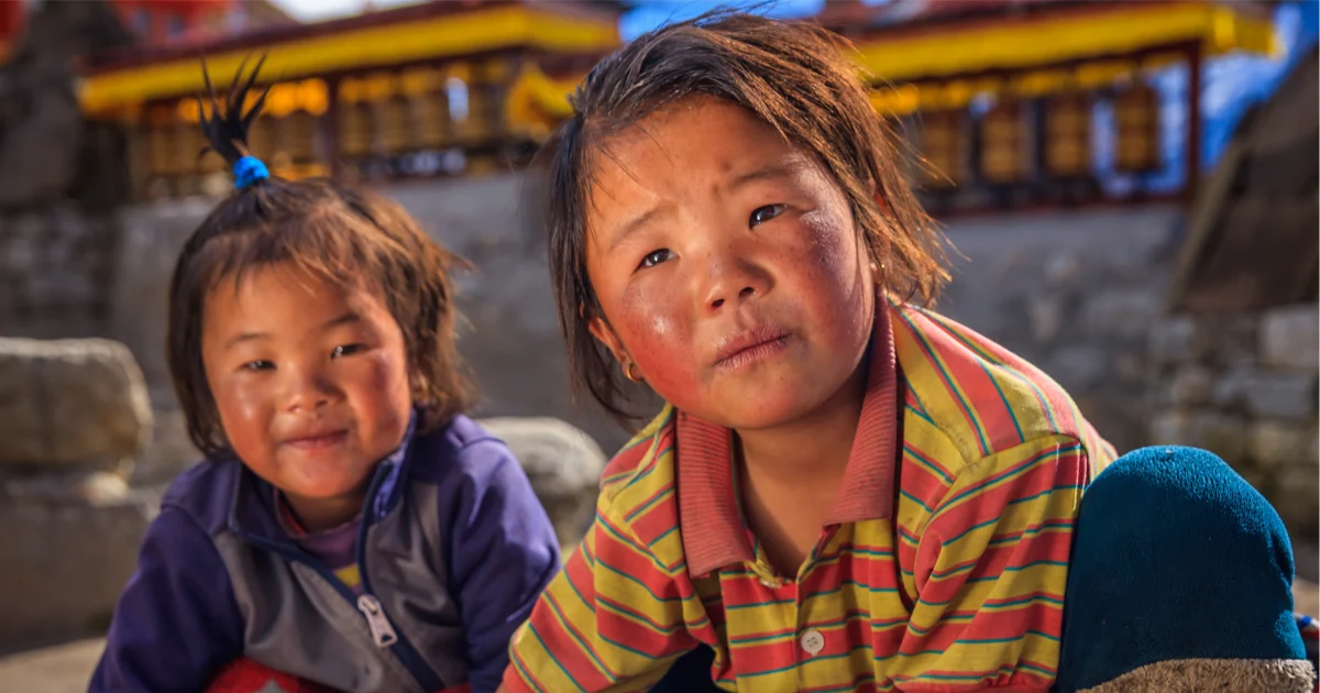 Sherpa Children in the Everest Region