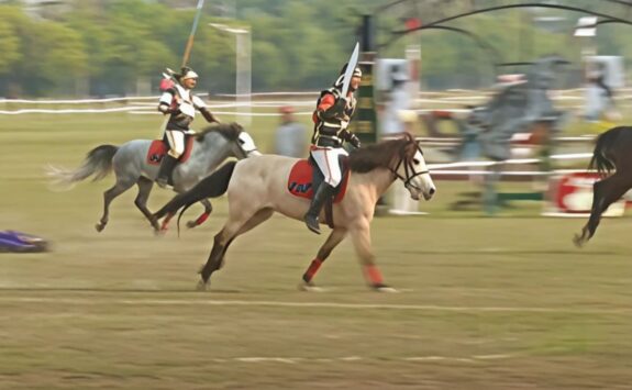Background Image of Ghode Jatra Festival in Nepal: Exciting Horse Parade